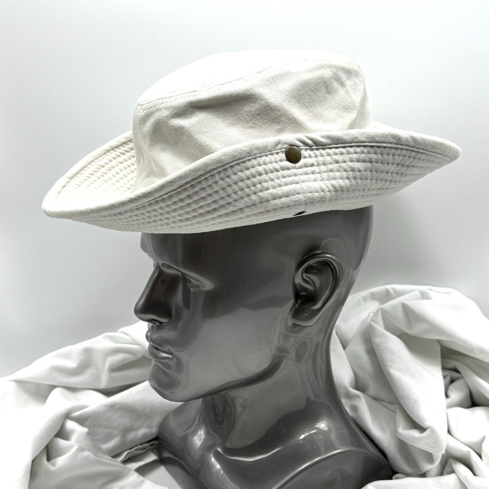 Duluth Trading Co. Men's Woman's Safari Bucket Hat Khaki Size Large Sun Hat Snap - Picture 2 of 13